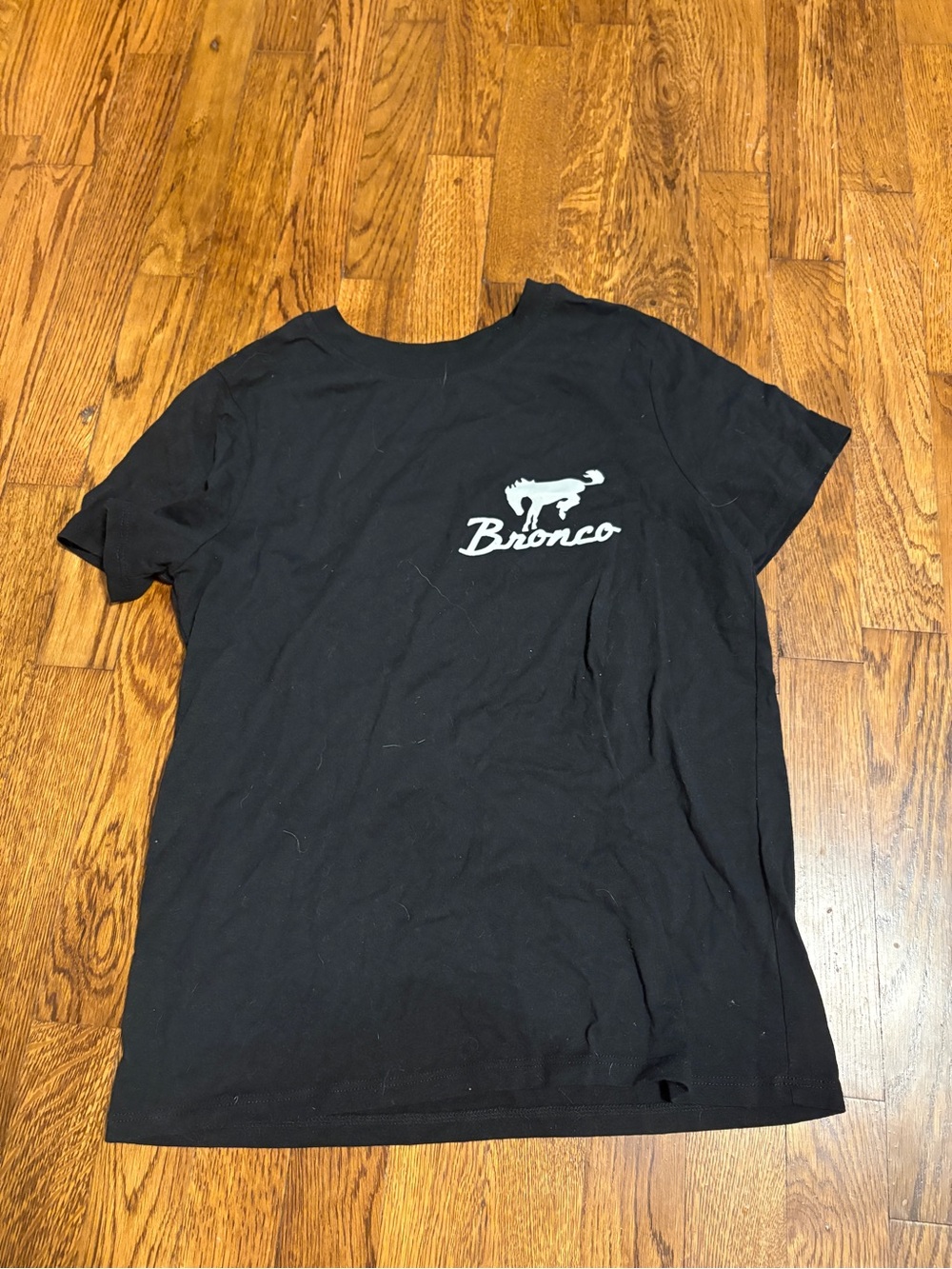 Ford Black Short Sleeve Tee with White Bronco Logo